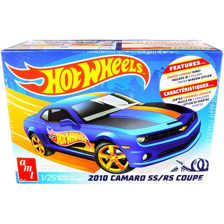 Amt Skill 2 Model Kit 2010 Chevrolet Camaro SS-RS Coupe Hot Wheels 1-25 Scale Model Car AMT1255M
